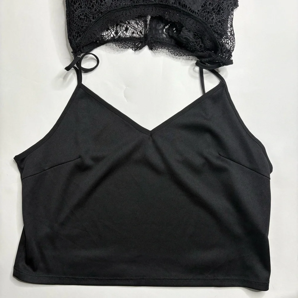 Zara Black Lace Blouse - Picture 4 of 4
